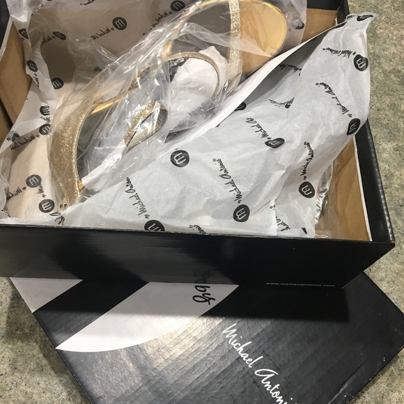 Michael Antonio Edan Glitter Dress Sandal - Picture 5 of 8